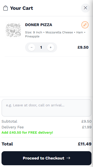 Straight to checkout